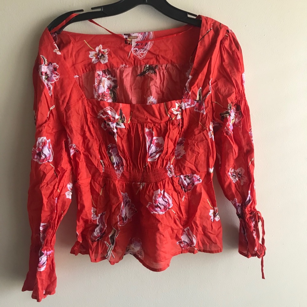 Free people Orange Top